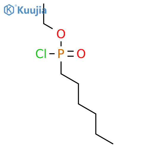 Phosphonochloridic acid, hexyl-, ethyl ester structure