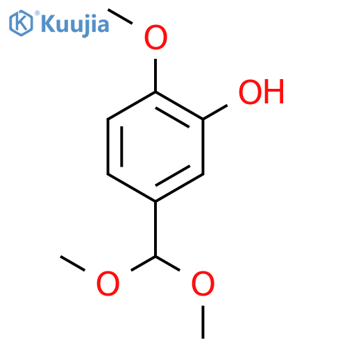 Phenol, 5-(dimethoxymethyl)-2-methoxy- structure