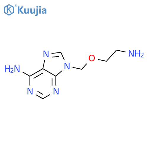 9H-PURIN-6-AMINE, 9-[(2-AMINOETHOXY)METHYL]- structure