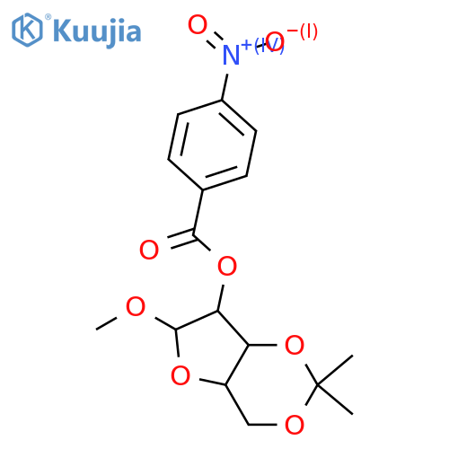 β-D-Xylofuranoside, methyl 3,5-O-(1-methylethylidene)-, 4-nitrobenzoate (9CI) structure