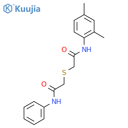 2-[(2-Anilino-2-oxoethyl)sulfanyl]-N-(2,4-dimethylphenyl)acetamide structure