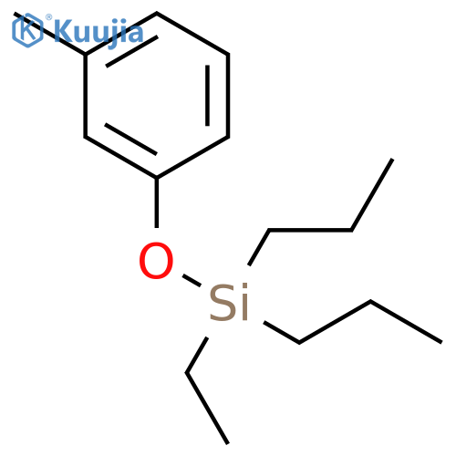 Silane, ethyl(3-methylphenoxy)dipropyl- structure