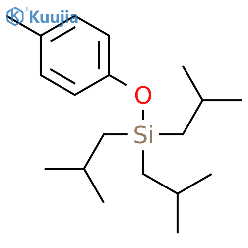 Silane, (4-methylphenoxy)tris(2-methylpropyl)- structure