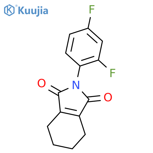 1H-Isoindole-1,3(2H)-dione, 2-(2,4-difluorophenyl)-4,5,6,7-tetrahydro- structure