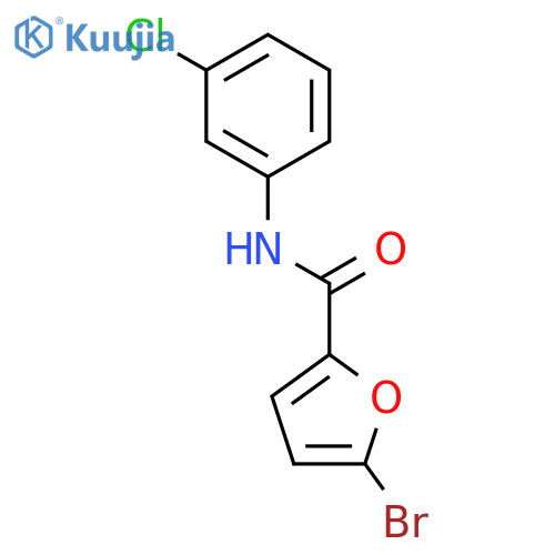 5-bromo-N-(3-chlorophenyl)furan-2-carboxamide structure