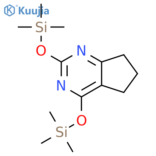 5H-Cyclopentapyrimidine, 6,7-dihydro-2,4-bis[(trimethylsilyl)oxy]- structure
