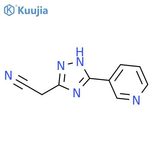 1H-1,2,4-Triazole-3-acetonitrile, 5-(3-pyridinyl)- structure