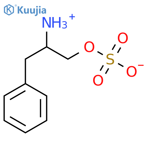 2-Ammonio-3-phenylpropyl sulfate structure