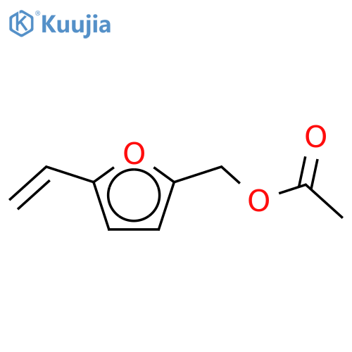 5-ethenyl-2-Furanmethanol 2-acetate structure