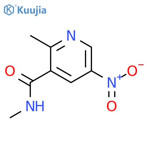 3-Pyridinecarboxamide, N,2-dimethyl-5-nitro- structure
