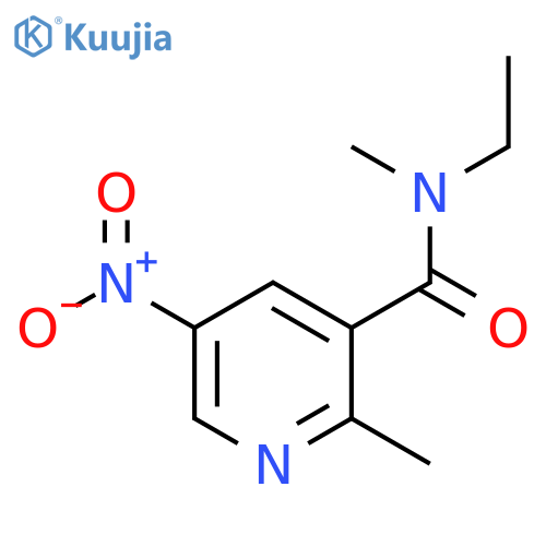 3-Pyridinecarboxamide, N-ethyl-N,2-dimethyl-5-nitro- structure