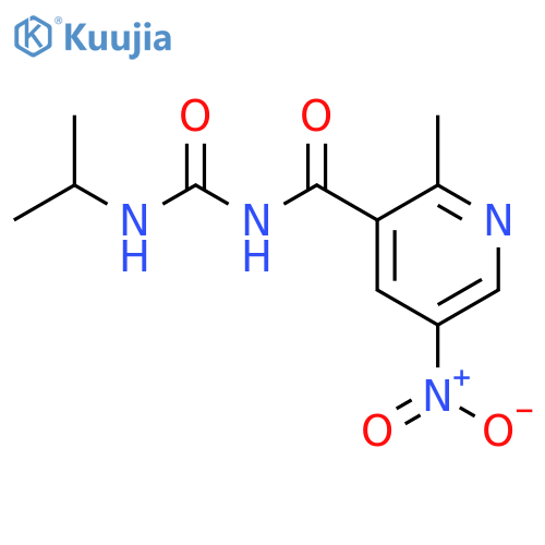 3-Pyridinecarboxamide,2-methyl-N-[[(1-methylethyl)amino]carbonyl]-5-nitro- structure