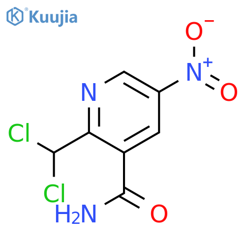 3-Pyridinecarboxamide, 2-(dichloromethyl)-5-nitro- structure
