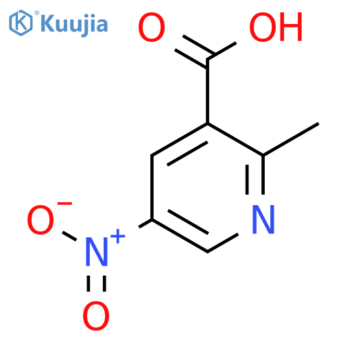 2-methyl-5-nitro-pyridine-3-carboxylic acid structure