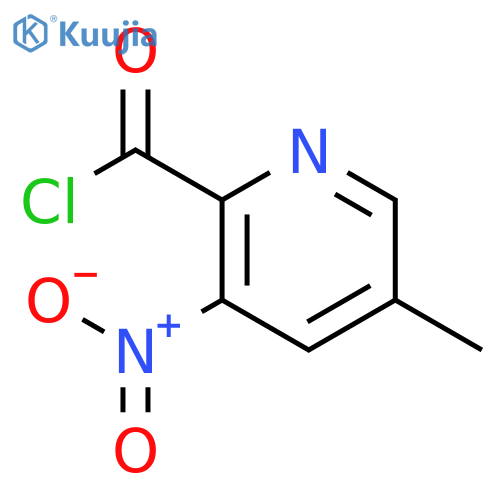 2-Pyridinecarbonyl chloride, 5-methyl-3-nitro- structure