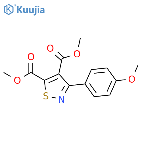 4,5-Isothiazoledicarboxylic acid, 3-(4-methoxyphenyl)-, dimethyl ester structure