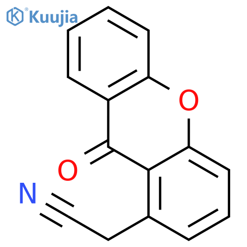 9H-Xanthene-1-acetonitrile, 9-oxo- structure