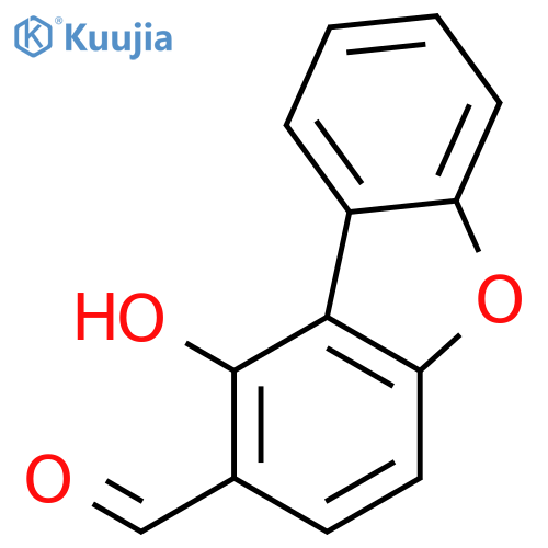 2-DIBENZOFURANCARBOXALDEHYDE, 1-HYDROXY- structure