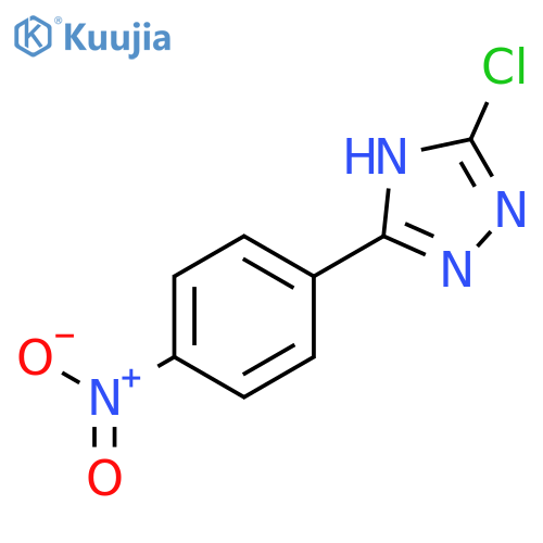 1H-1,2,4-TRIAZOLE, 3-CHLORO-5-(4-NITROPHENYL)- structure