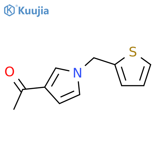 Ethanone, 1-[1-(2-thienylmethyl)-1H-pyrrol-3-yl]- structure