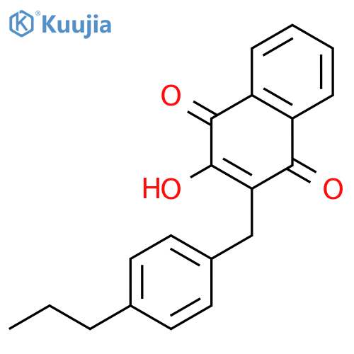 1,4-Naphthalenedione, 2-hydroxy-3-[(4-propylphenyl)methyl]- structure