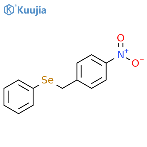 Benzene, 1-nitro-4-[(phenylseleno)methyl]- structure