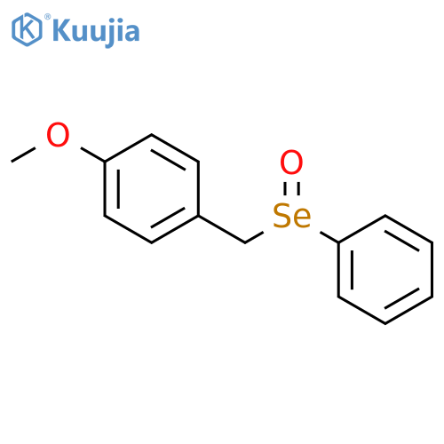 BENZENE, 1-METHOXY-4-[(PHENYLSELENINYL)METHYL]- structure