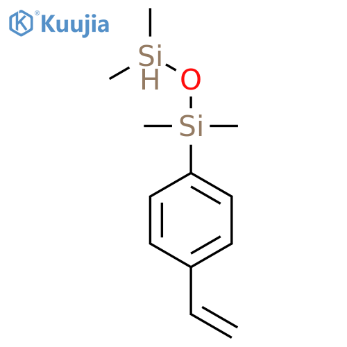 Disiloxane, 1-(4-ethenylphenyl)-1,1,3,3-tetramethyl- structure