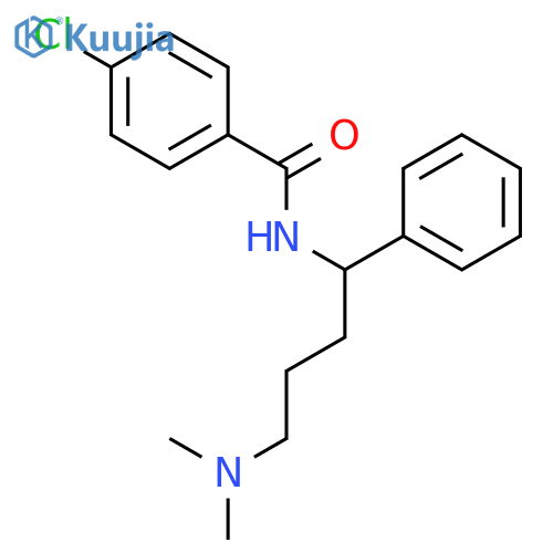 Benzamide, 4-chloro-N-[4-(dimethylamino)-1-phenylbutyl]- structure