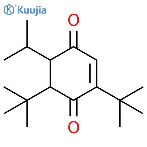 2-Cyclohexene-1,4-dione, 2,6-bis(1,1-dimethylethyl)-5-(1-methylethyl)- structure