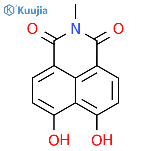 1H-BENZ[DE]ISOQUINOLINE-1,3(2H)-DIONE, 6,7-DIHYDROXY-2-METHYL- structure