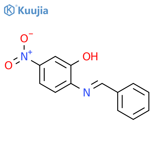 2-(benzylideneamino)-5-nitrophenol structure