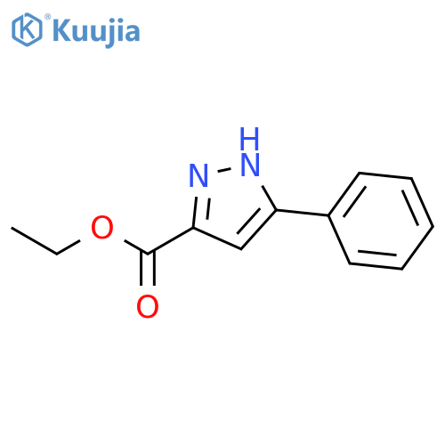 Ethyl 3-phenyl-1H-pyrazole-5-carboxylate structure