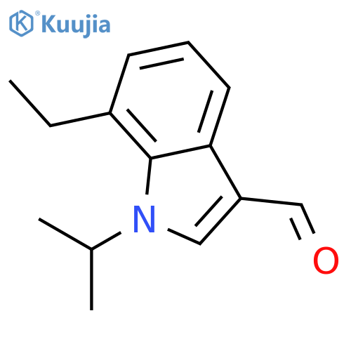 1H-Indole-3-carboxaldehyde,7-ethyl-1-(1-methylethyl)-(9CI) structure