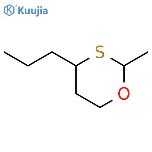 trans-2-methyl-4-propyl-1,3-oxathiane structure