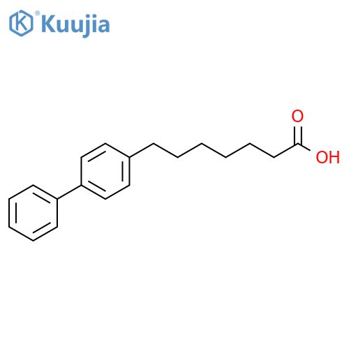 [1,1'-Biphenyl]-4-heptanoic acid structure