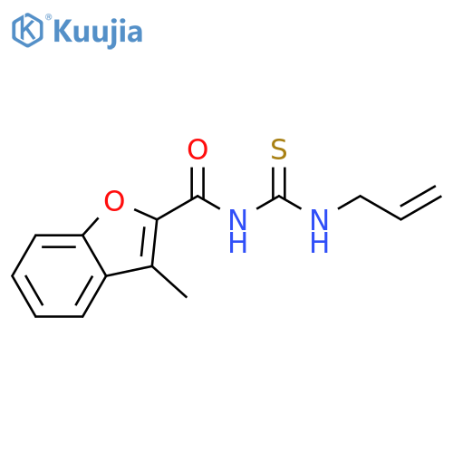 2-Benzofurancarboxamide,3-methyl-N-[(2-propenylamino)thioxomethyl]-(9CI) structure