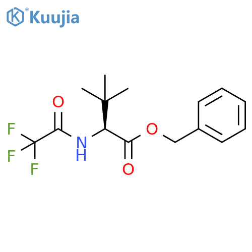 L-Valine, 3-methyl-N-(trifluoroacetyl)-, phenylmethyl ester structure