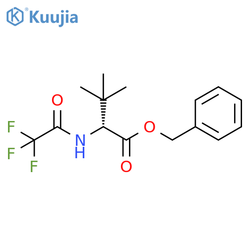 D-Valine, 3-methyl-N-(trifluoroacetyl)-, phenylmethyl ester structure