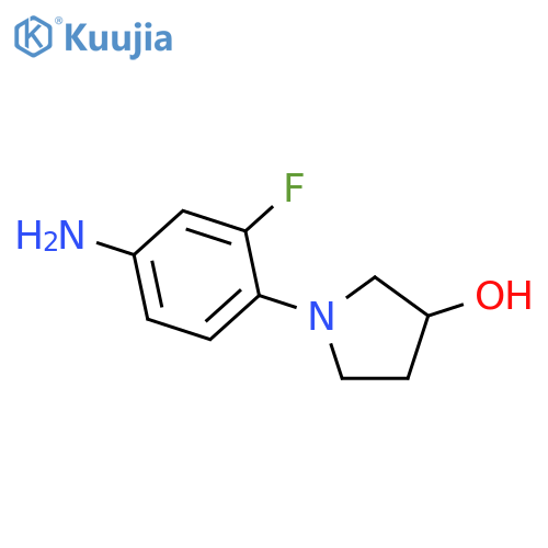 1-(4-Amino-2-fluorophenyl)-3-pyrrolidinol structure