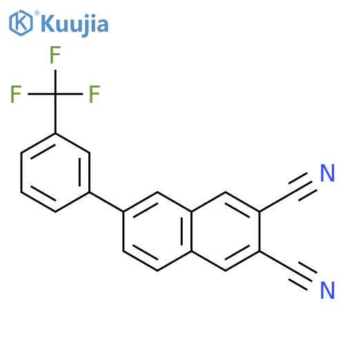 2,3-NAPHTHALENEDICARBONITRILE, 6-[3-(TRIFLUOROMETHYL)PHENYL]- structure