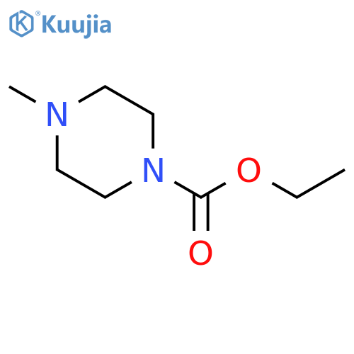 4-methyl-1-Piperazinecarboxylic acid ethyl ester structure