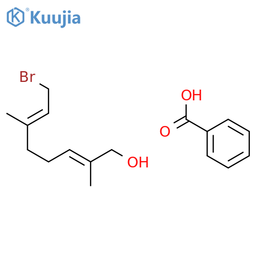 2,6-Octadien-1-ol, 8-bromo-2,6-dimethyl-, benzoate, (2E,6E)- structure