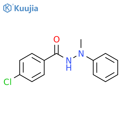 Benzoic acid, 4-chloro-, 2-methyl-2-phenylhydrazide structure