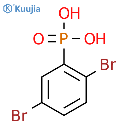 Phosphonic acid, (2,5-dibromophenyl)- structure
