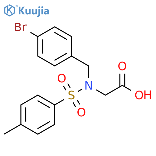 Glycine, N-[(4-bromophenyl)methyl]-N-[(4-methylphenyl)sulfonyl]- structure