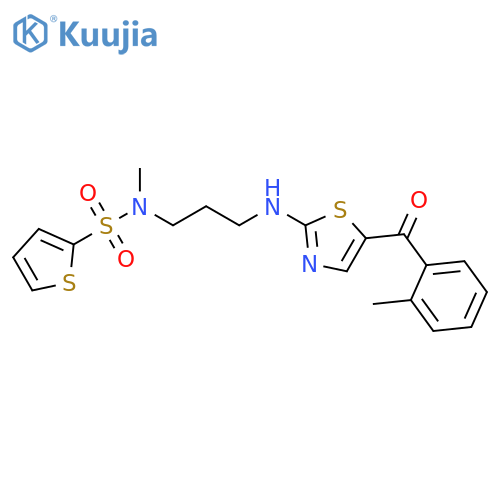 2-Thiophenesulfonamide,N-methyl-N-[3-[[5-(2-methylbenzoyl)-2-thiazolyl]amino]propyl]- structure