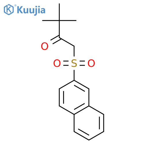 2-BUTANONE, 3,3-DIMETHYL-1-(2-NAPHTHALENYLSULFONYL)- structure