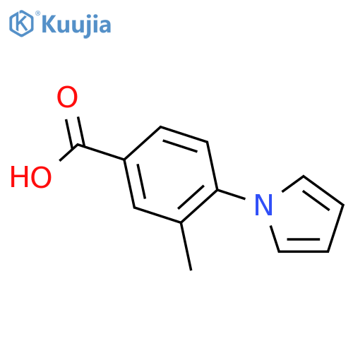 3-Methyl-4-(1H-pyrrol-1-yl)benzoic acid structure