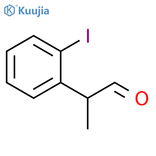 Benzeneacetaldehyde, 2-iodo-α-methyl- structure
